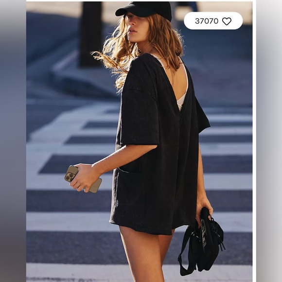 FP Movement by Free People Pants - FP Movement by Free People Black Romper